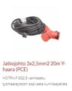 JATKOJOHTO 20M 2-OS, 230 V
