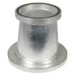 Disaflow DFU supistaja - metallinen kartiomainen letkusupistaja kahdella laippaliitoksella erikokoisten letkujen yhdistämiseen.