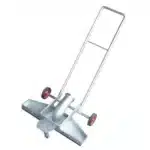 Disaflow SGA lattiaimusuulake - metallinen pyörillä varustettu lattiaimuri työntötangolla teollisuusympäristöihin.