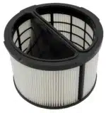 Husqvarna DE 35 H suodatin - valkoinen laskossuodatin mustalla kehyksellä pölynimuriin.